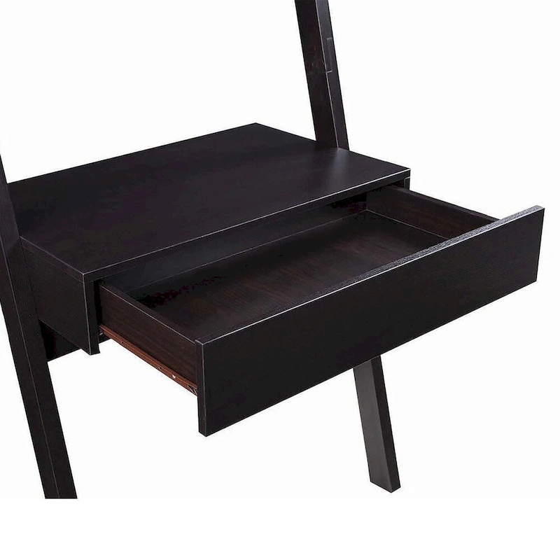 Freakish Ladder Desk With One Drawer, Cappuccino