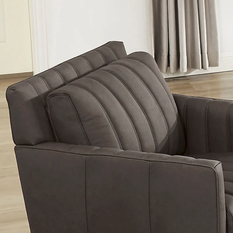 Hydeline Ennis Top Grain Leather Sofa Loveseat and Chair Set - Sofa, Loveseat, Chair