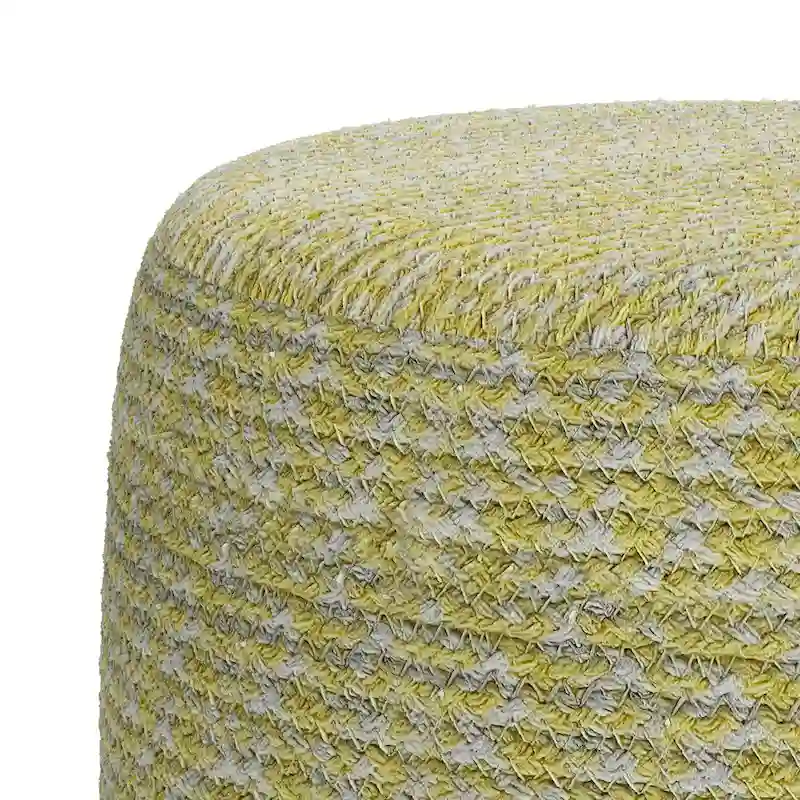 WYNDENHALL Brodie Round Braided Pouf