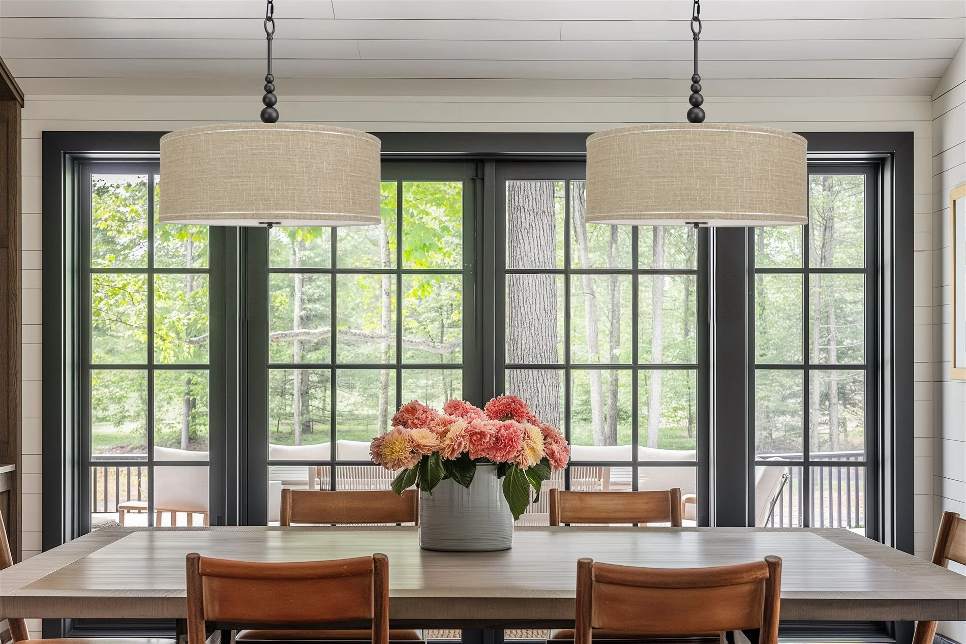 Adelade 23 Modern 3-Light Drum Pendant Chandelier