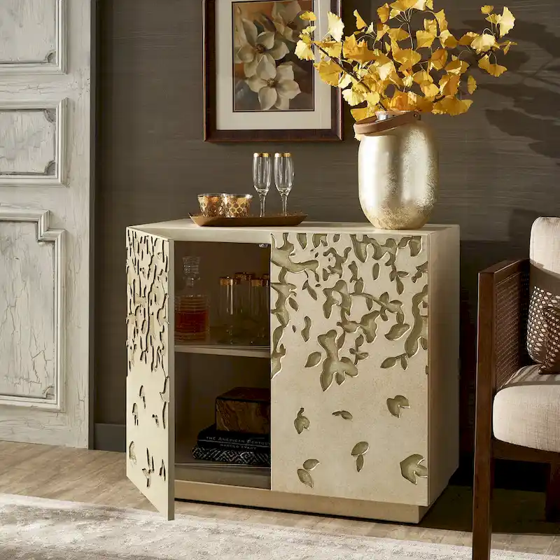 Emiri 35 Wide 2-Door Hand-Painted Accent Cabinet by iNSPIRE Q Bold