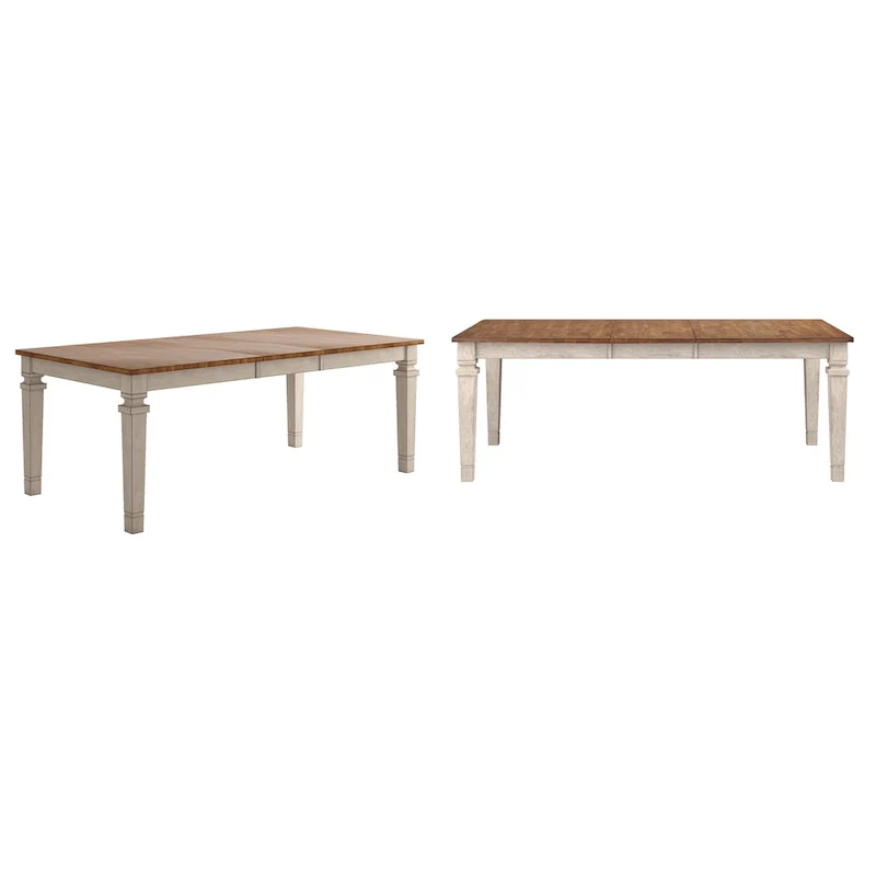 Vikos Solid Wood 64-82 Extendable Dining Table