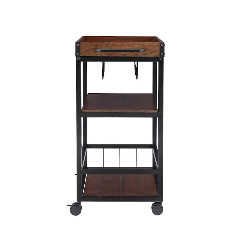Wheeler Industrial Kitchen & Wine Cart