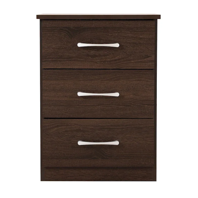 Boston 3-drawer Wooden Nightstand