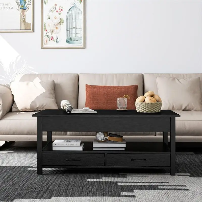 Coffee Table with Hidden Compartment - 44.1D x 21.7W x 18.3H