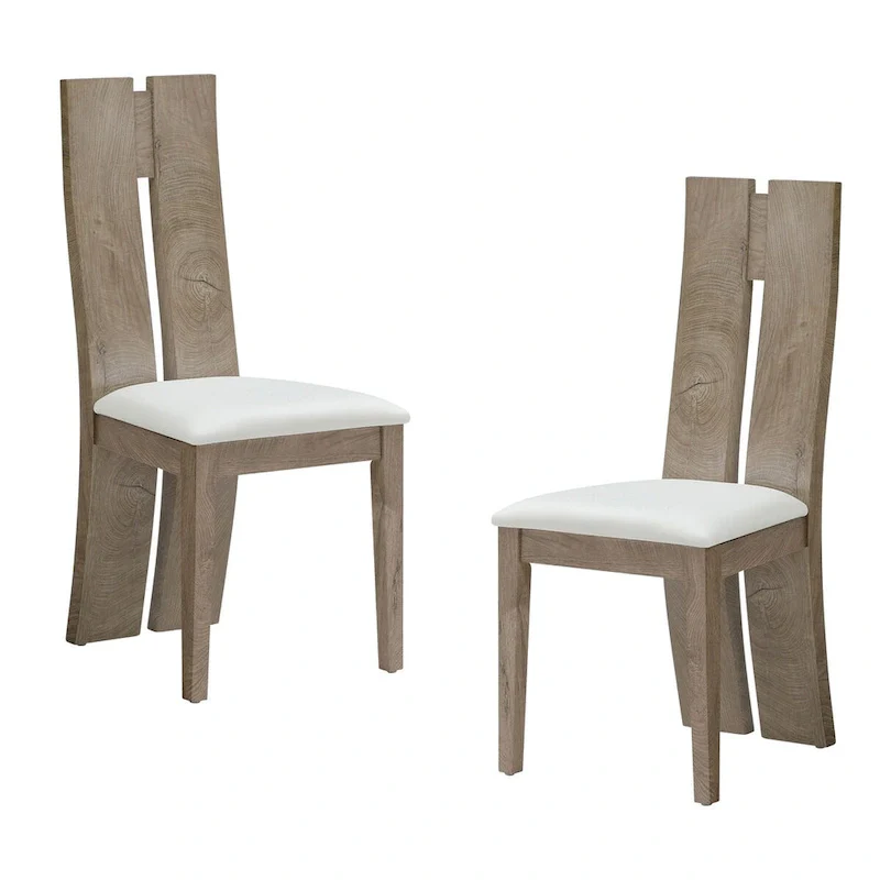 PU Leather Dining Chair with High Back Set of 2