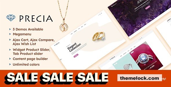Precia v3.1.0 - Jewelry eCommerce Magento 2 Theme