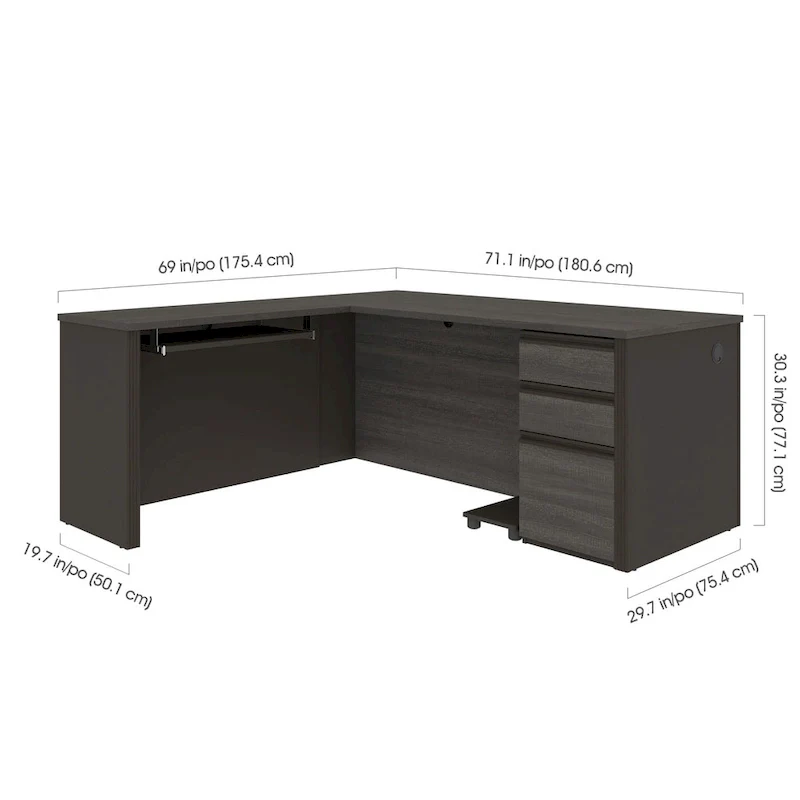 Bestar Prestige L-shaped Desk