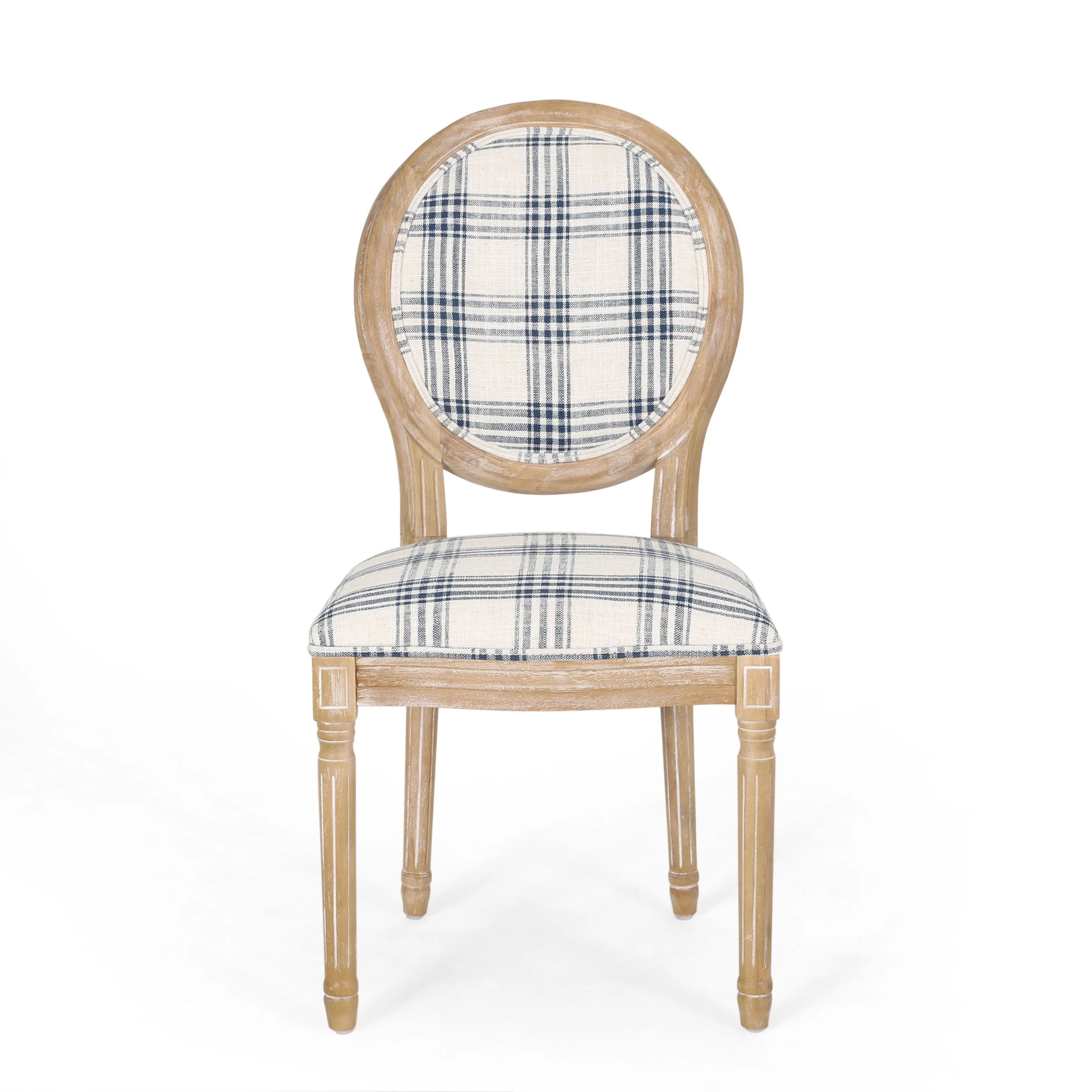 French Country Fabric Dining Chairs - NH419413