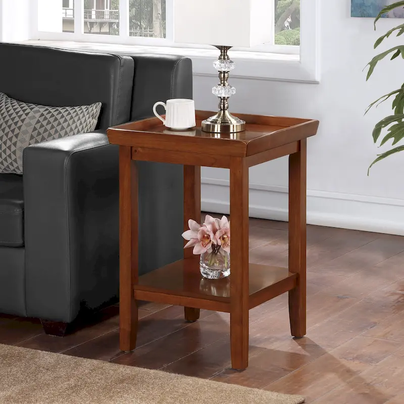 Convenience Concepts Ledgewood End Table with Shelf
