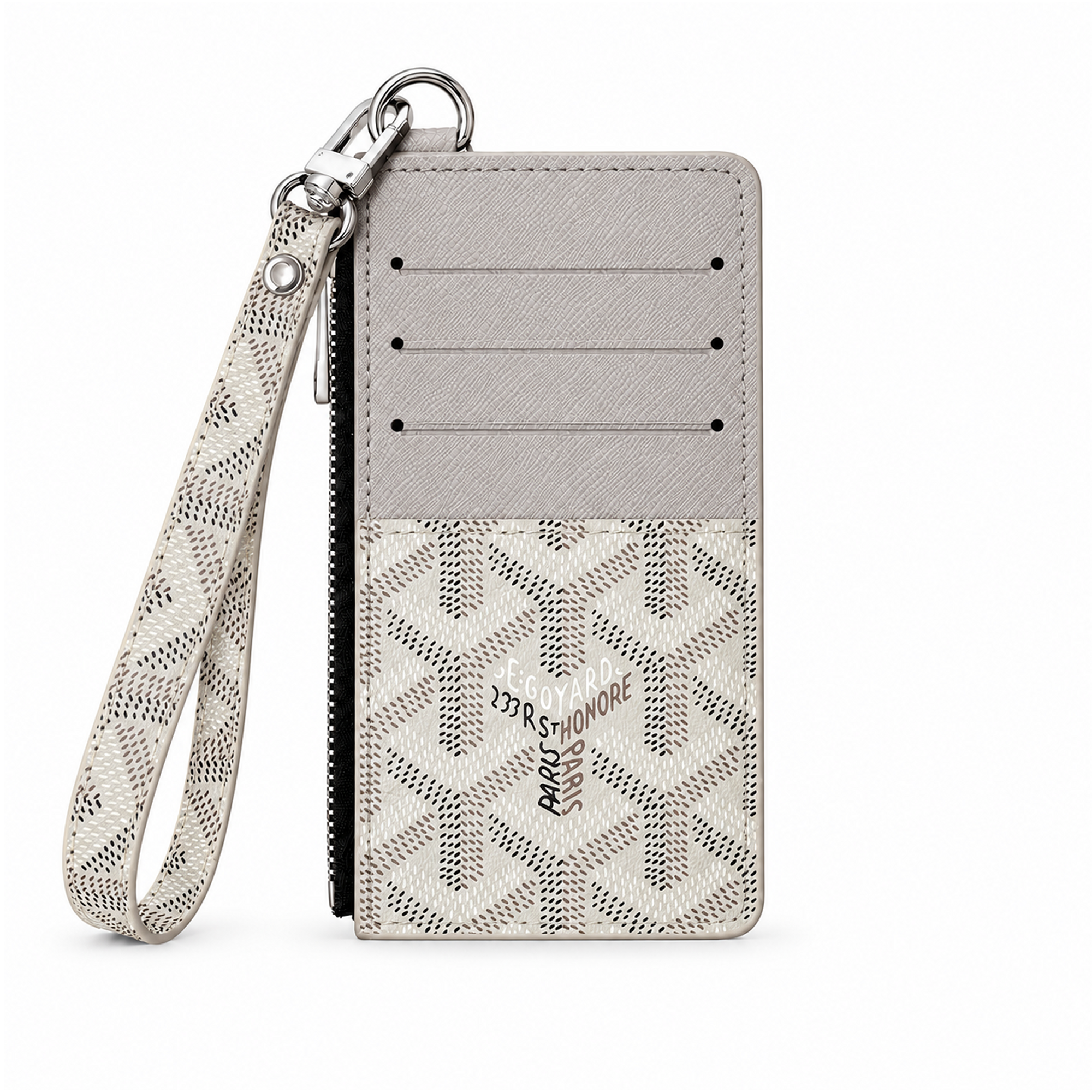 GO Chevron Zipline 04 Wrist Strap Card Holder - Vania Cases