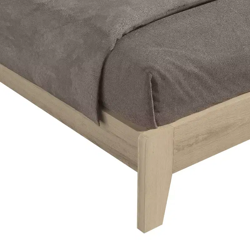 Galano King Abby Serene Bed with Headboard  Oslo Oak