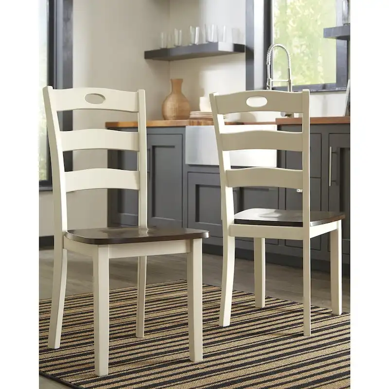 Signature Design by Ashley Woodanville Cream/Brown 5-Piece Dining Package