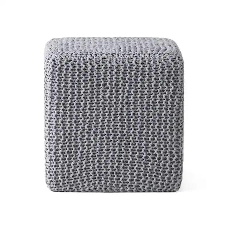 Tessie Knitted Foot Stool by Christopher Knight Home
