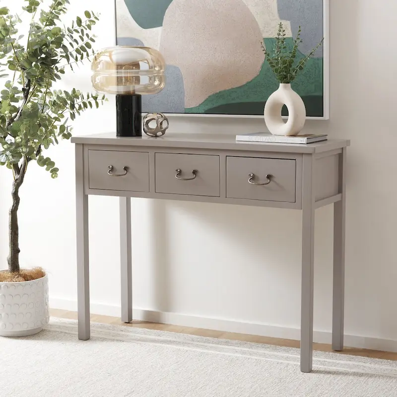 SAFAVIEH Marleine Antiqued Grey Console Table - 39.4 x 14.2 x 31.7 - 39Wx14Dx32H