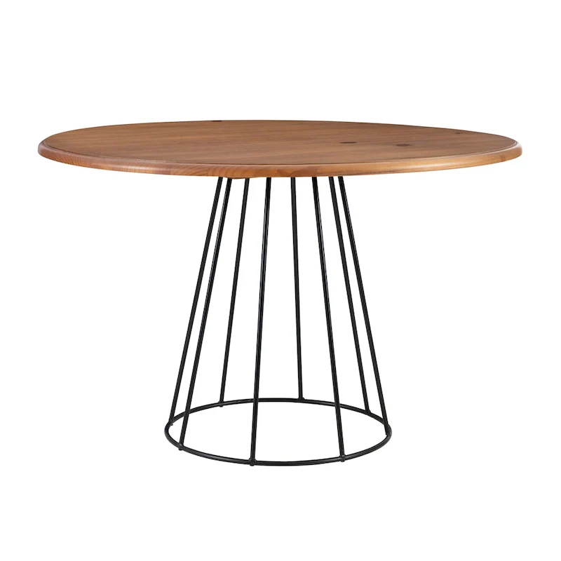 Saloma Round Dining Table - Black