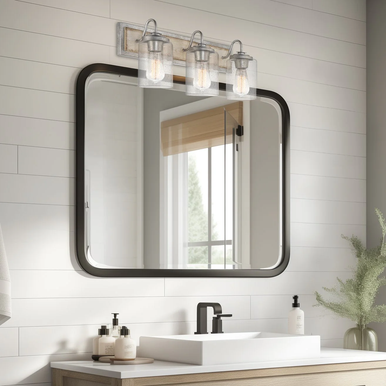 Greyson 22 3-Light Farmhouse Vanity / Bathroom Light