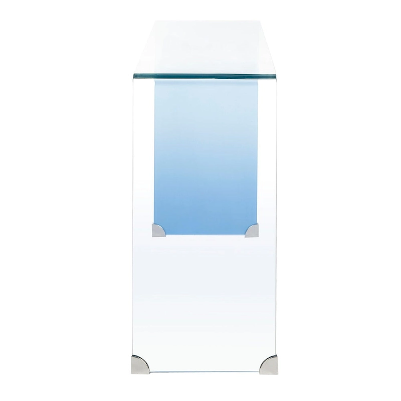 SAFAVIEH Modena Ombre Glass Console Table - Clear / Blue - 43.3 x 13.8 x 29.5 - 43Wx14Dx30H