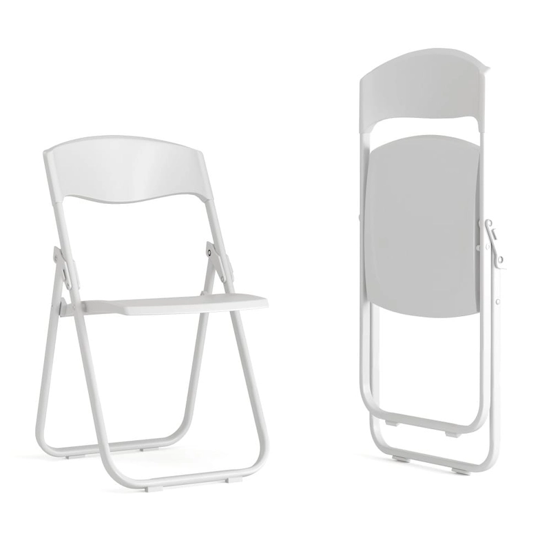 2 Pack 500 lb. Capacity Heavy Duty Plastic Folding Chair