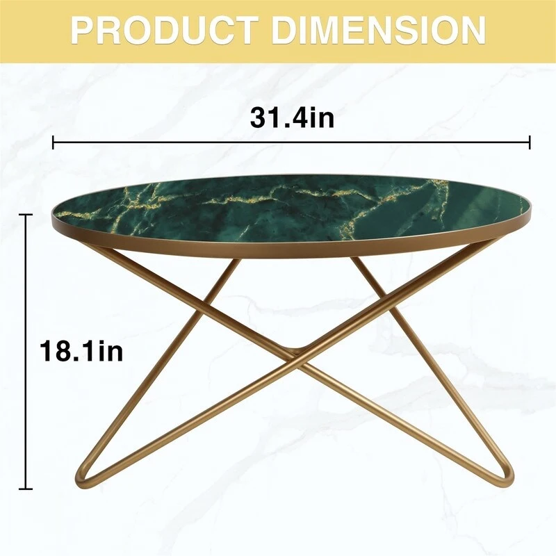 Round Coffee Table - 31.5 D x 31.5 W x 18 H