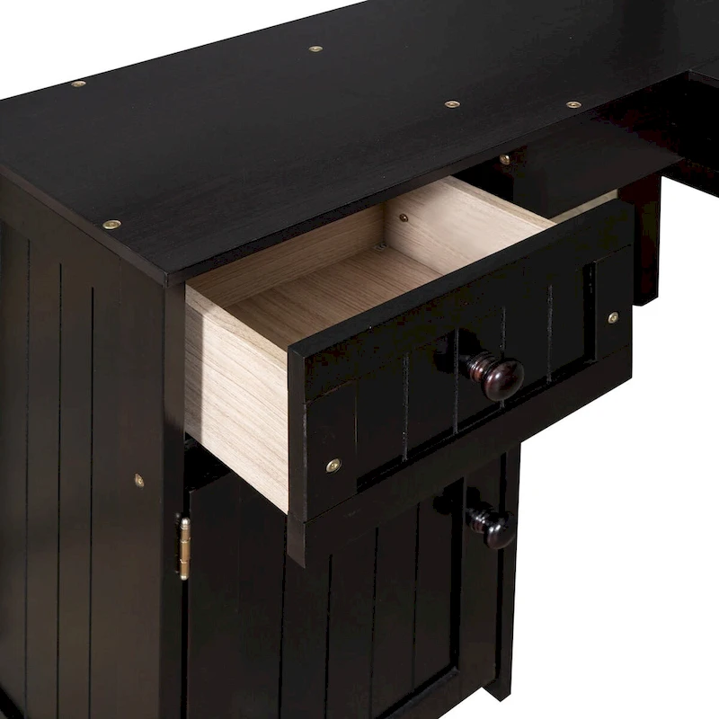 Twin Loft Bed with Drawers, Cabinet, Shelves, and Desk