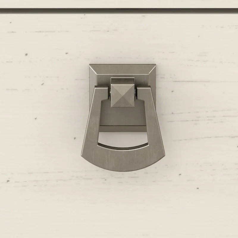 60W L-Shaped Desk with Hutch and Lateral File Cabinet - White