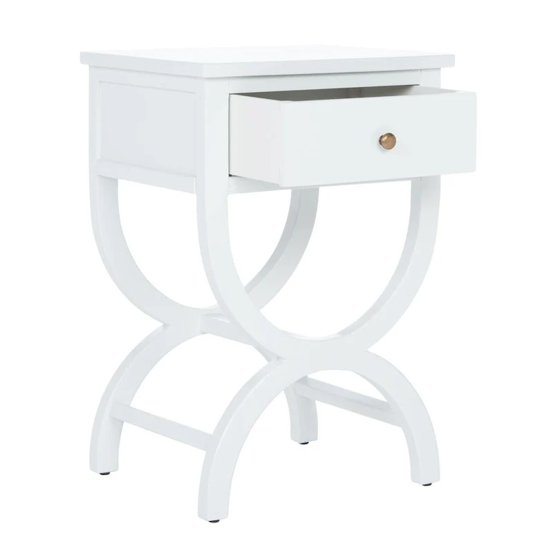 SAFAVIEH Liller 1-Drawer Accent Table Nightstand (Fully Assembled) - 18 W x 15 D x 27 H - 18Wx15Dx27H