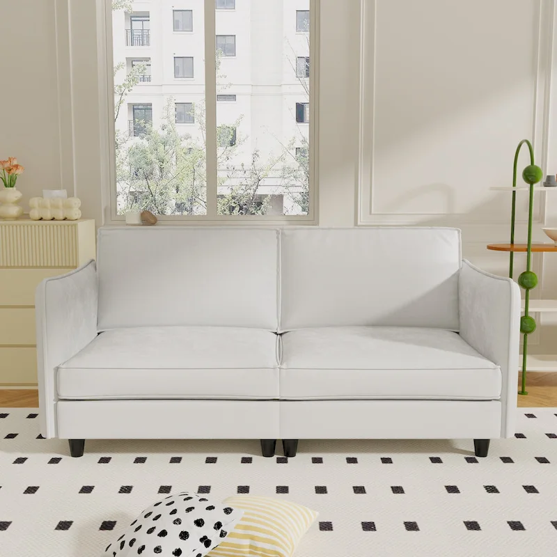 Hadley 74.27 Loveseat Sofa with Mid-Century Modern Design