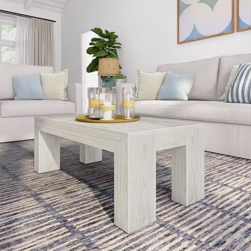 Plank and Beam Modern Rectangular Coffee Table - 40