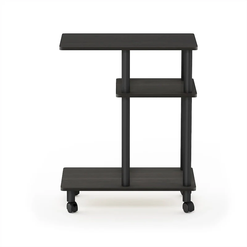 Turn-N-Tube U Shape Sofa Side Table with Casters