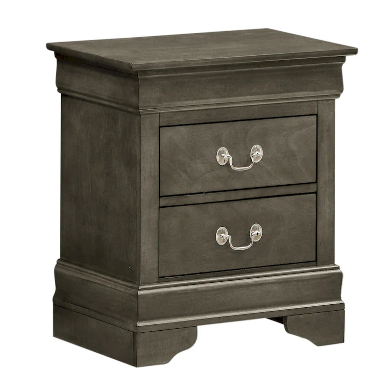 Louis Phillipe Traditional 2-drawer Wood Nightstand
