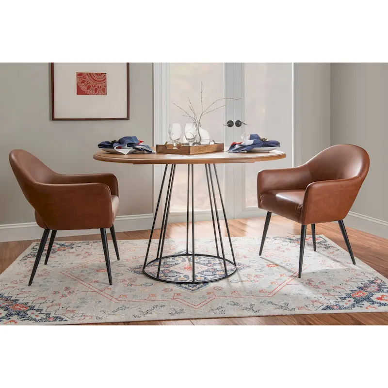 Saloma Round Dining Table - Black