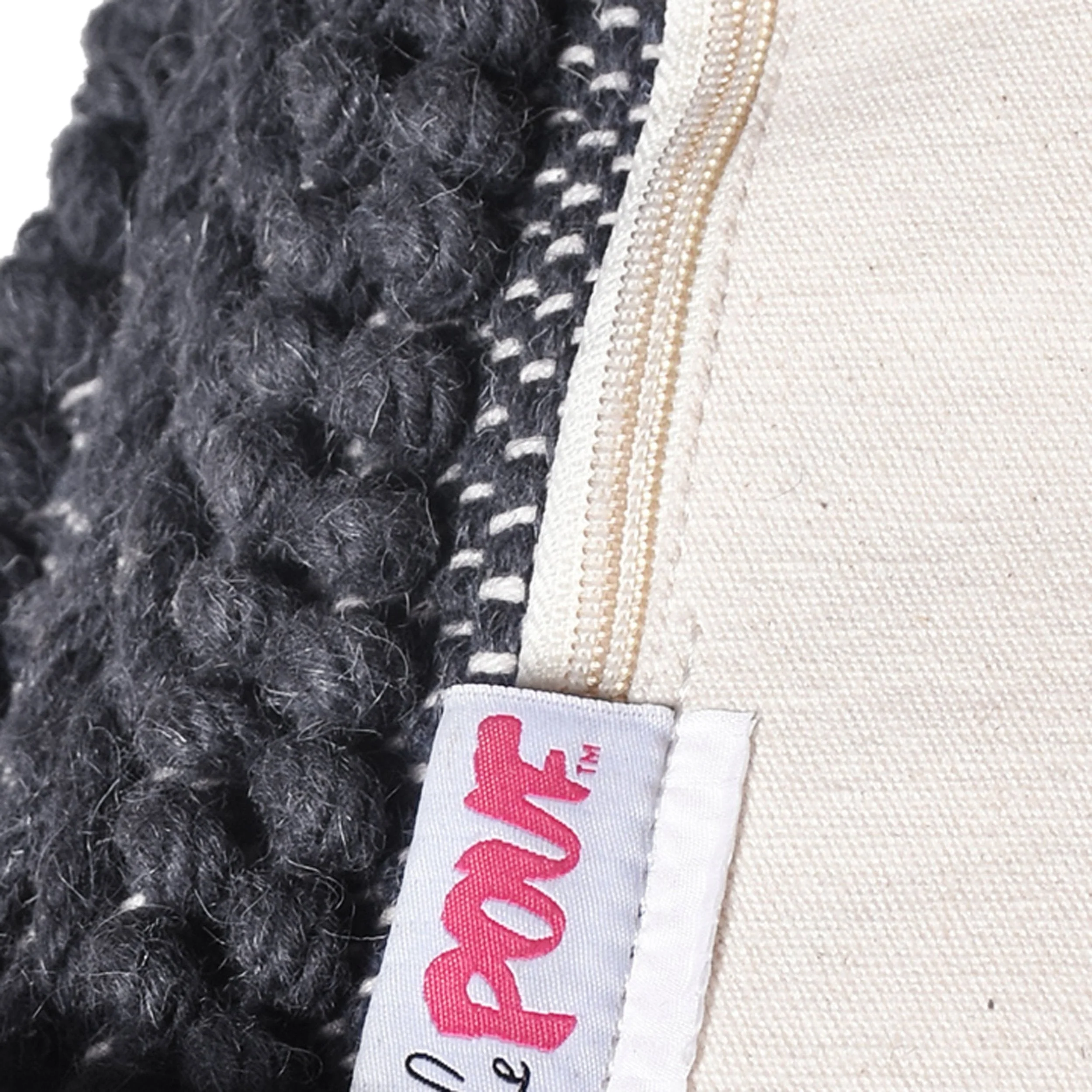 Boho Handcrafted Large Fabric Square Pouf - NH463513