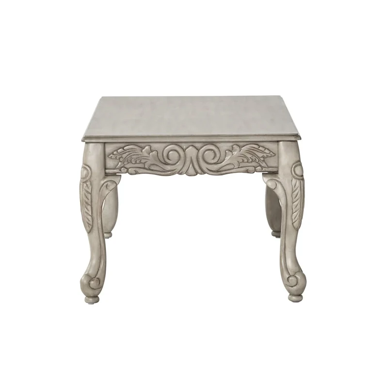 2-Tone Fabric  Frame Sofa and Loveseat with 3 Tables Set in Ebony