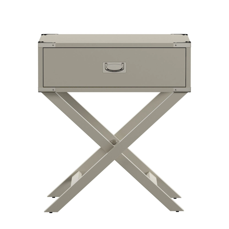 Kenton II X Base Wood Accent Campaign Table iNSPIRE Q Modern