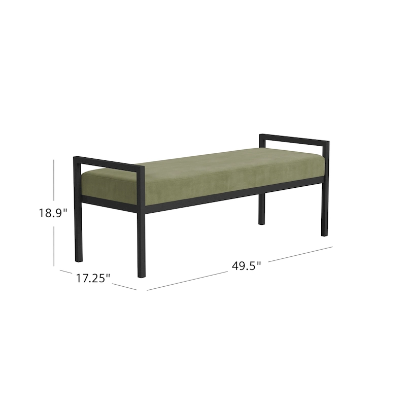HomePop Modern Metal Bench