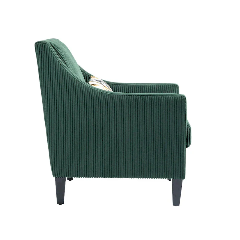 Emerald 26.77 Upholstered Arm Chair with Scooped Arms
