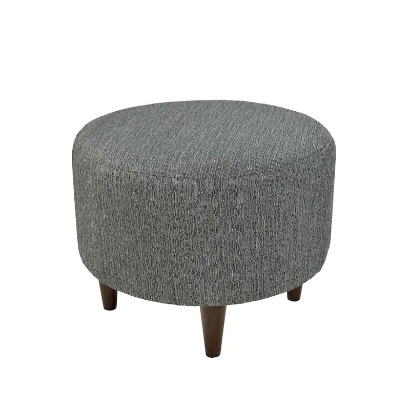 MJL Furniture Sophia Text2Olivia Round Upholstered Ottoman