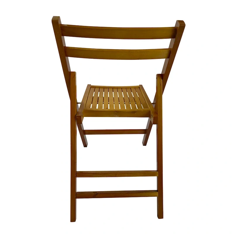 Furniture Slatted Wood Folding Special Event Chair,Set of 4