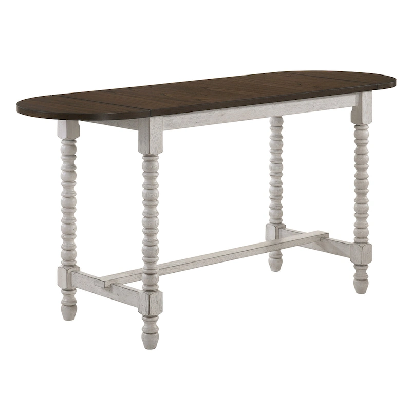 Vexl Walnut 71-inch Counter Height Table w/ Drop Leaf by Furniture of America