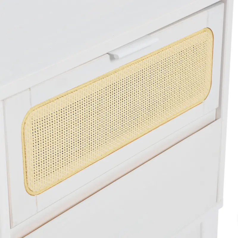 Wood 2-Drawer Bed Side Table