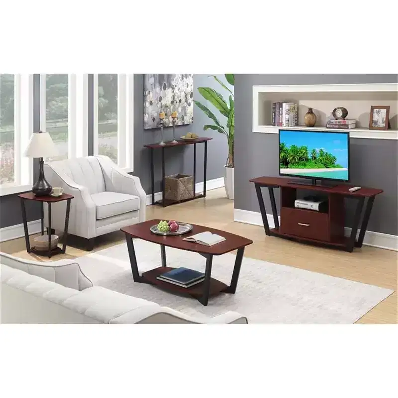 HomeStock Rectangle Metal Table Top End Table 1 -piece