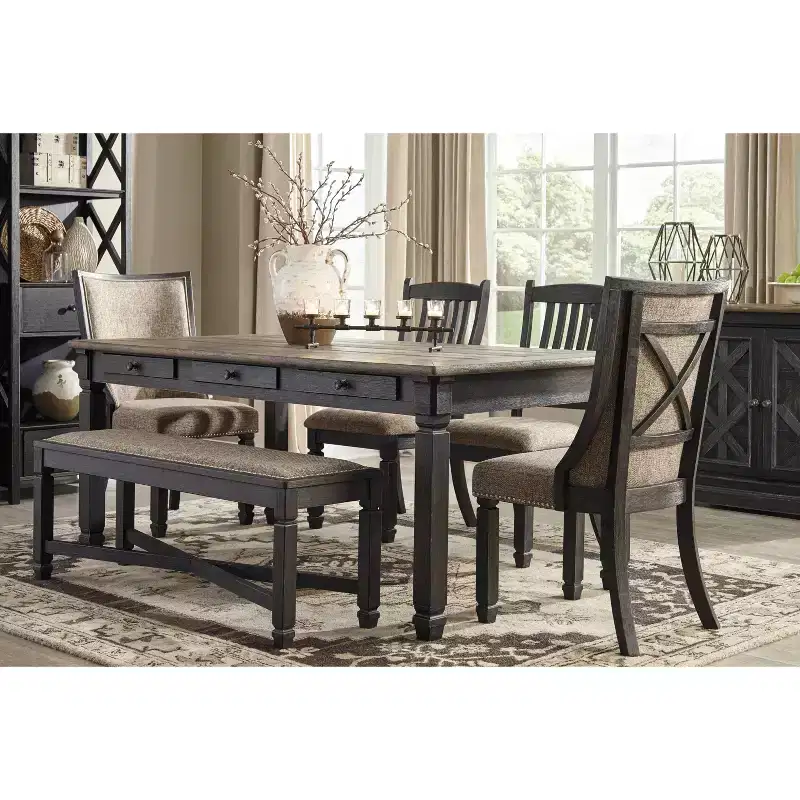 Tyler Creek Rectangular Dining Room Table Brown/Black - Signature Design by Ashley