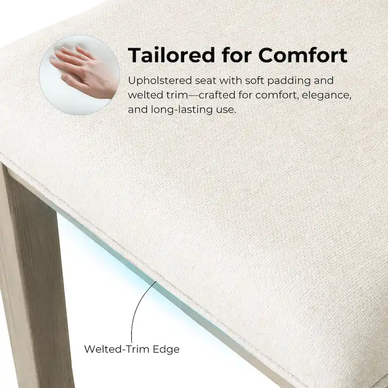 Furniture of America Piez Modern 5-Piece Solid Wood Round Dining Set