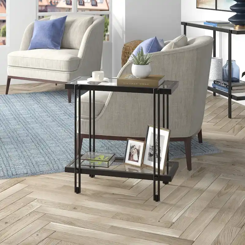 24 Wide Rectangular Side Table