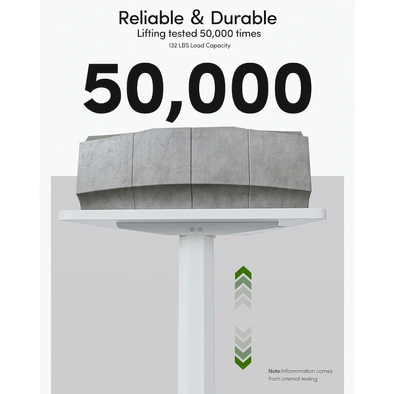 FEZIBO Standing Desk, Electric Stand up Height Adjustable Home Office Table, Sit Stand Desk with Splice Board