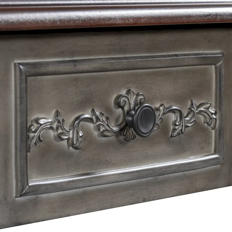 Modern Console Table with 4 Drawers and 1 Shelf