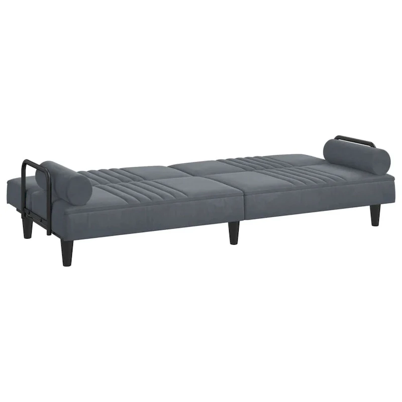 vidaXL Sofa Bed with Armrests Couch Recliner Loveseat Folding Daybed Velvet - 80.7 x 35 x 27.6