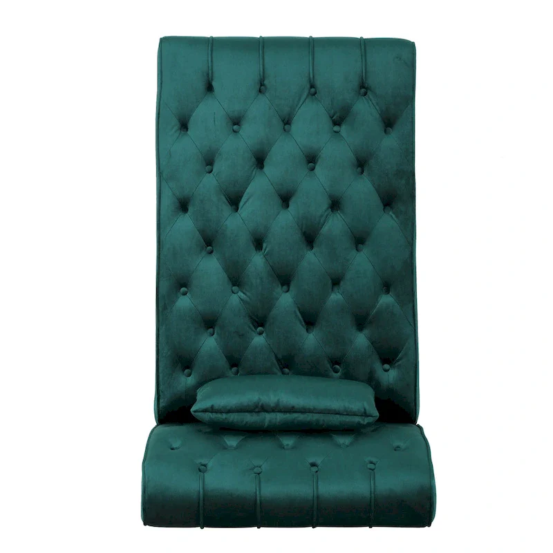 Rubie Modern Glam Tufted Velvet Chaise Lounge by Christopher Knight Home