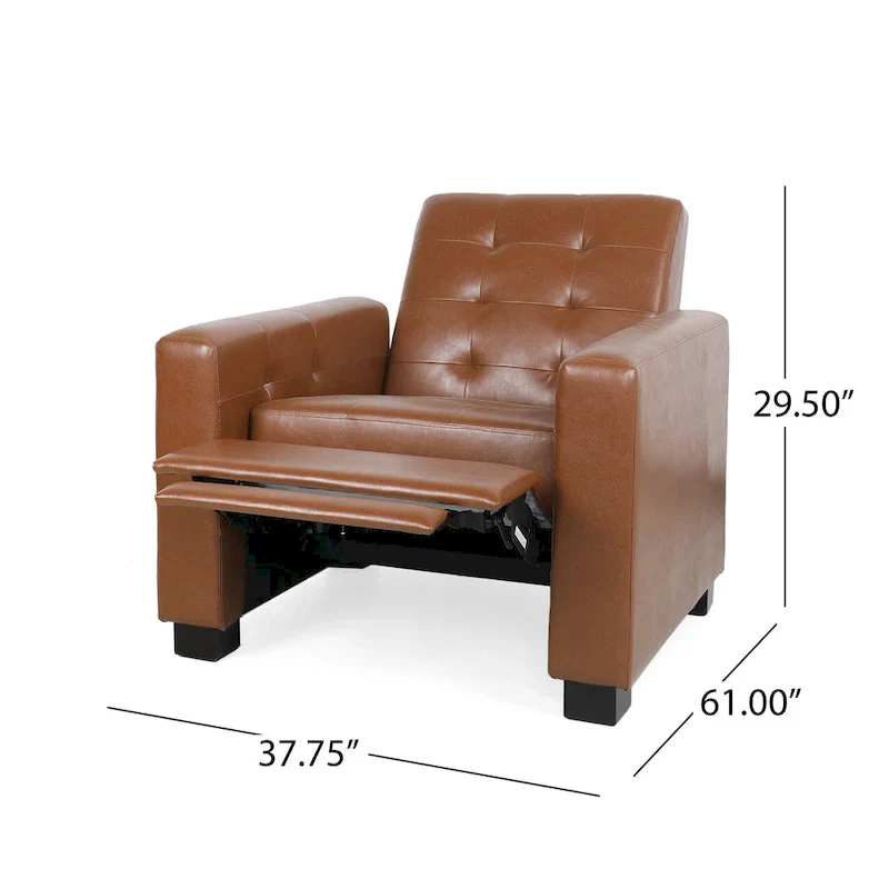 Upholstered Push-Back Recliner